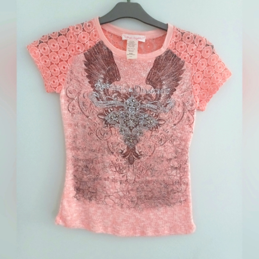 Angels Diamonds Girls Tshirt